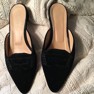 JCrew Suede Mules